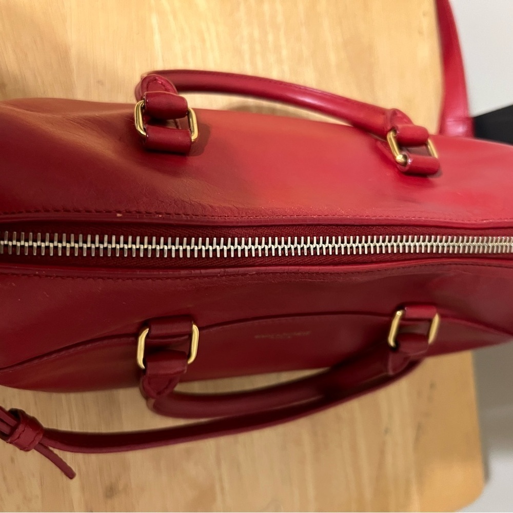 Yves St. Laurent Red Duffle Bag - Picture 10 of 13